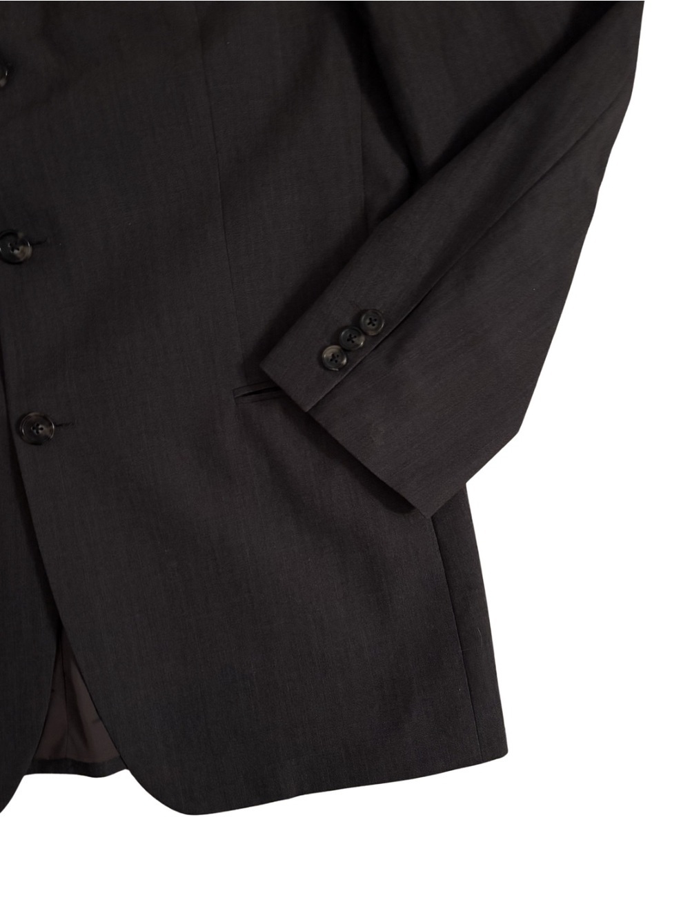 Hugo Boss Y2K Chocolate Brown Three-Button Suit Jacket - Picture 2 of 8